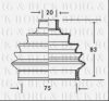 BORG & BECK BCB2004 Bellow, driveshaft